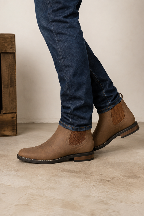BUCKLEY Original boots worn with dark denim